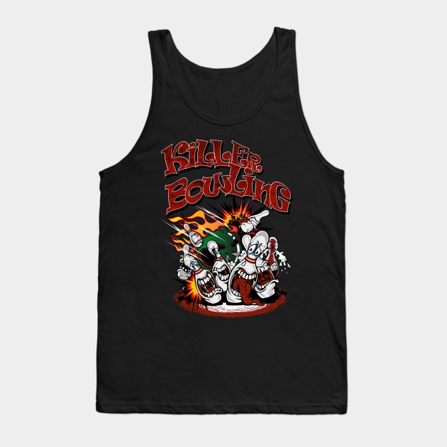 Killer Bowling Pins Fun Tank Top by RockabillyM